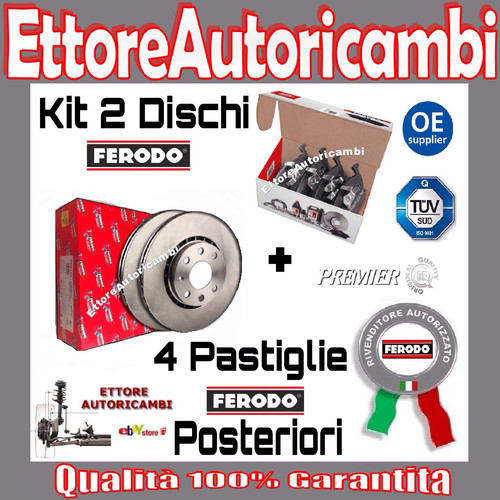 Kit dischi pastiglie ferodo - dischi,